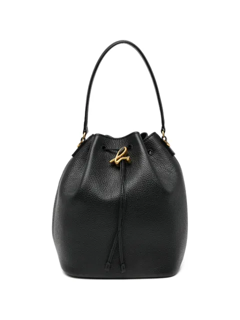 agnès b.  drawstring leather shoulder bag