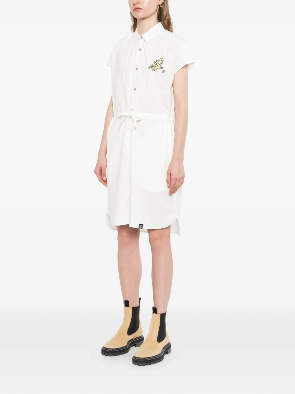 SPORT b. by agnès b. Blousejurk met geborduurd logo Wit