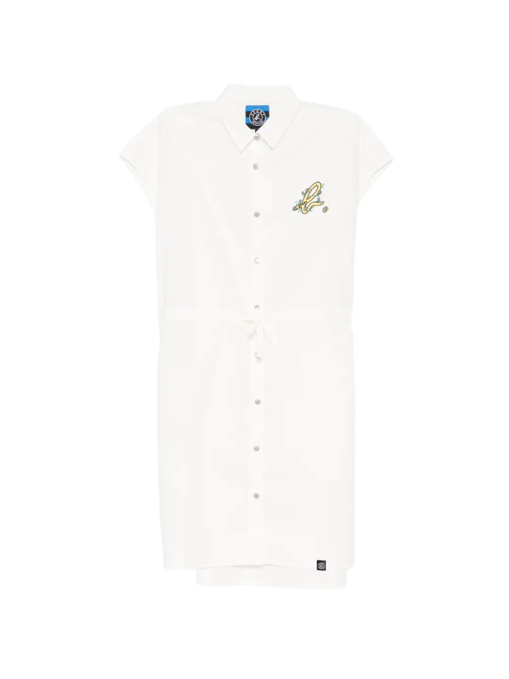 SPORT b. by agnès b. SOLID SHIRT DRESS - Bianco