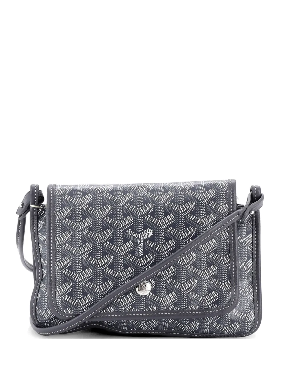 Goyard Pre-Owned Plumet Clutch Wallet Coated Canvas crossbody bag - Grigio