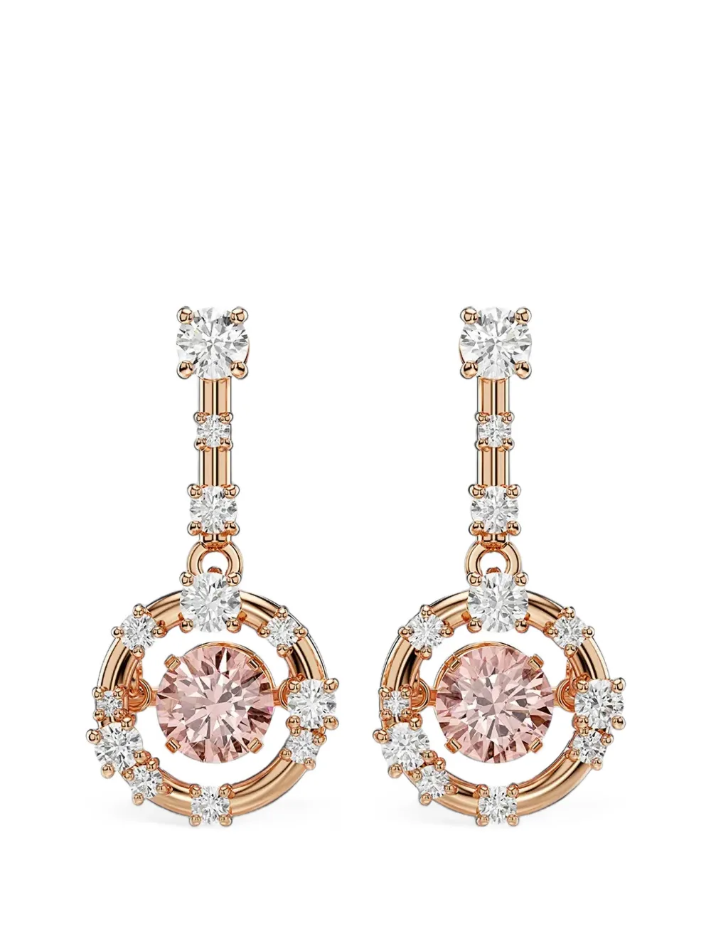 Swarovski crystal-embellished drop earrings - Rosa