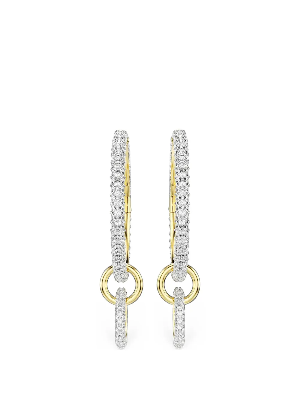 Swarovski Dextera crystal-embellished hoop earrings - Gold