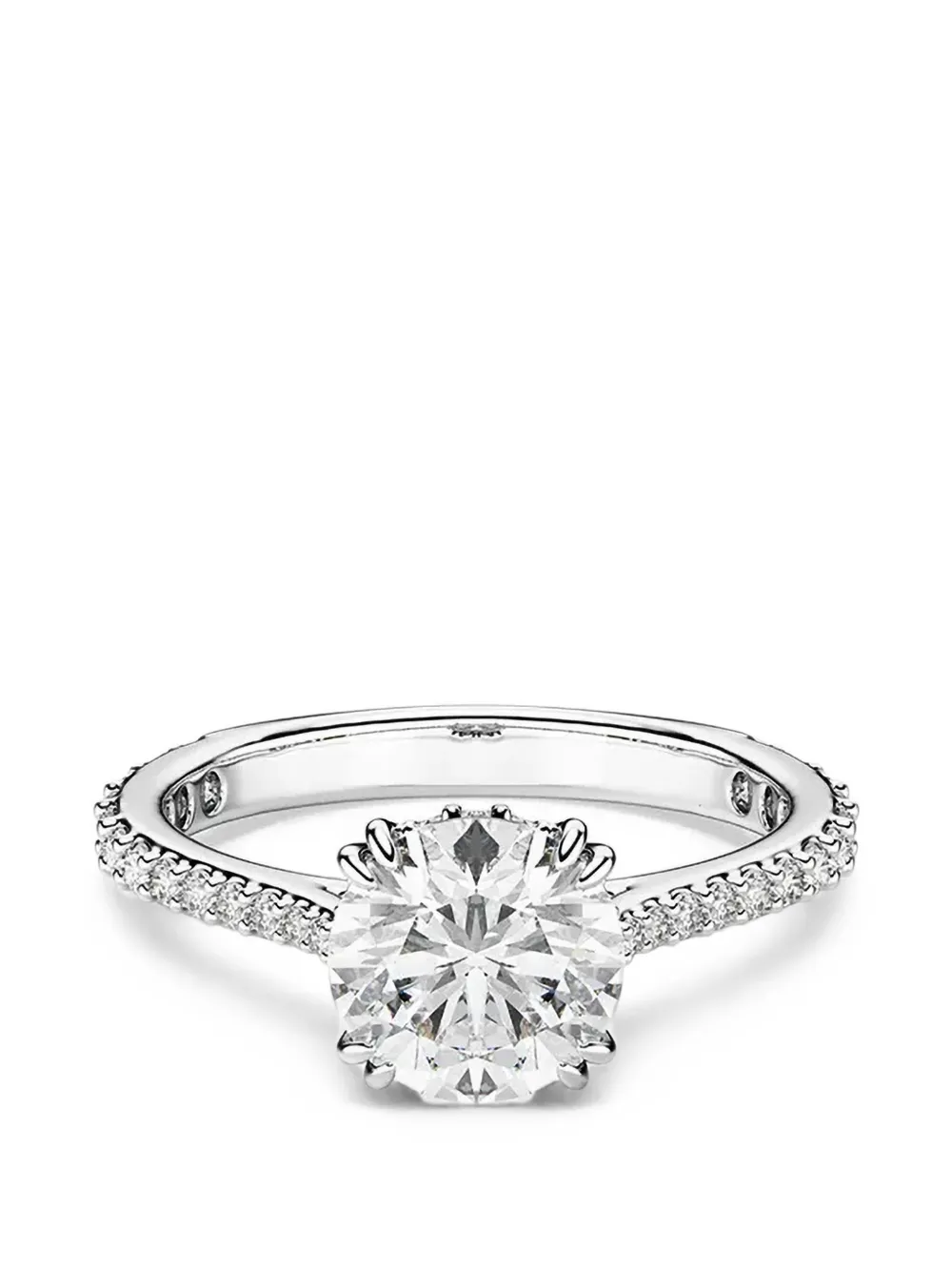 Swarovski Stilla crystal-embellished solitaire ring - Silber