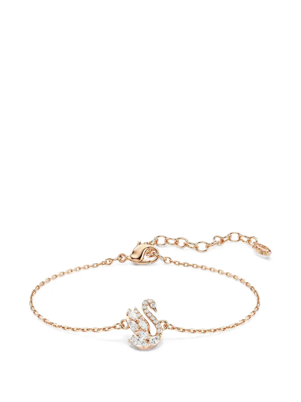 Swarovski Bracciale Swan con cristalli - Rosa