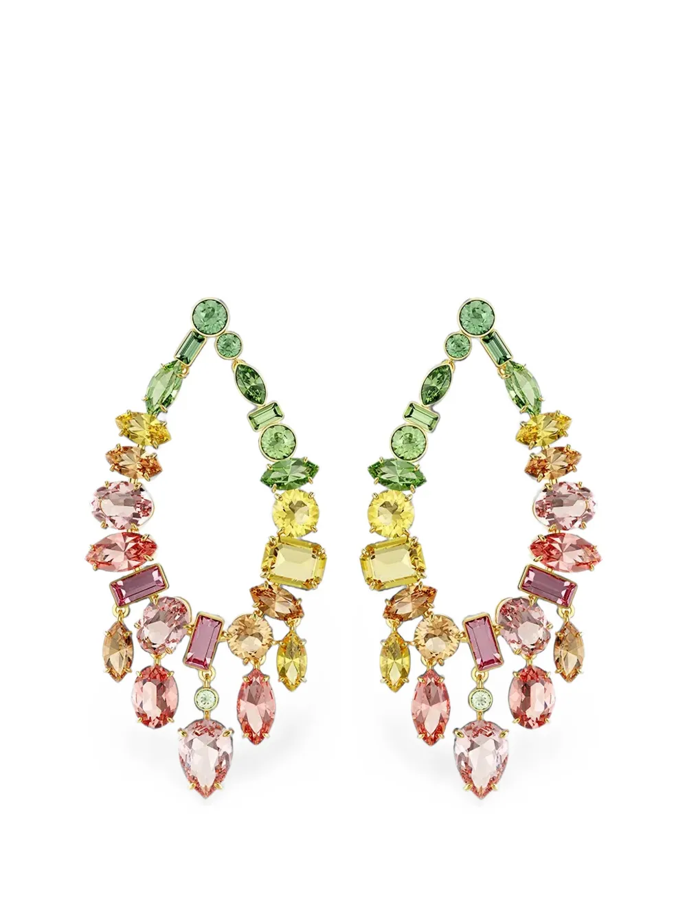 Swarovski Gema crystal-embellished drop earrings - Oro