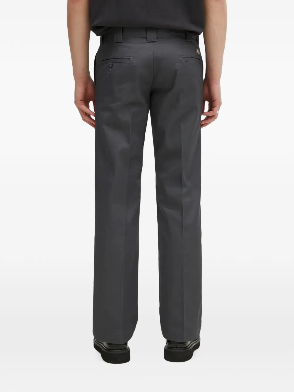 DICKIES Straight broek met logopatch Grijs