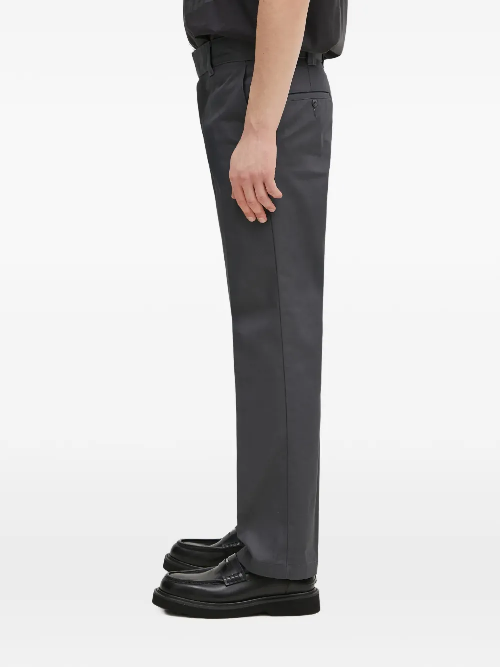 DICKIES Straight broek met logopatch Grijs