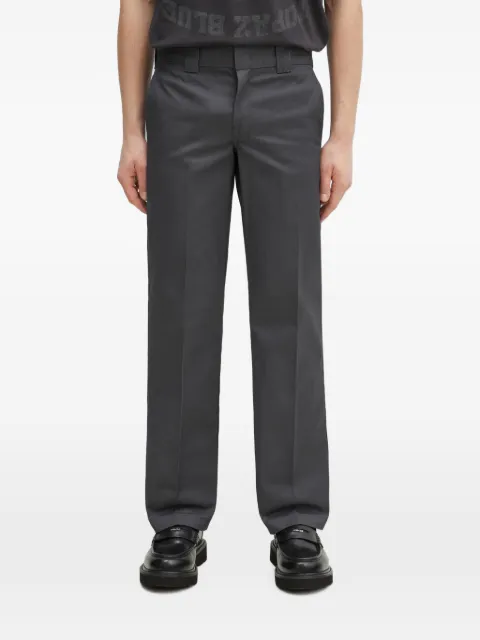 DICKIES straight-leg logo-patch trousers