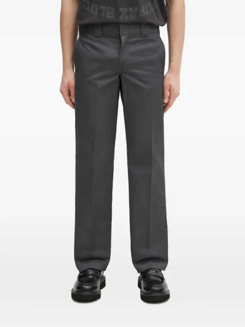 DICKIES straight-leg logo-patch trousers