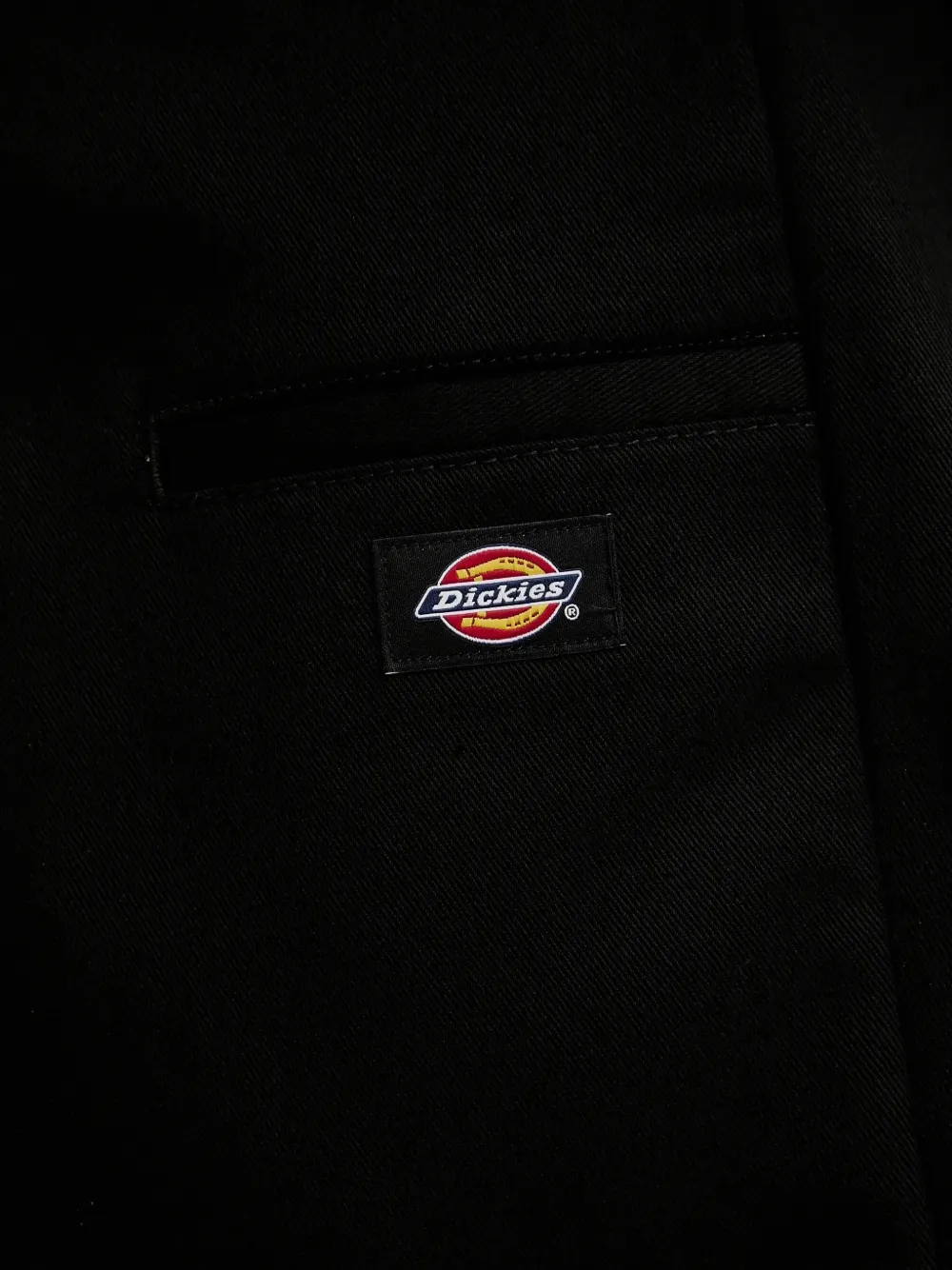 DICKIES logo-patch twill shorts Zwart