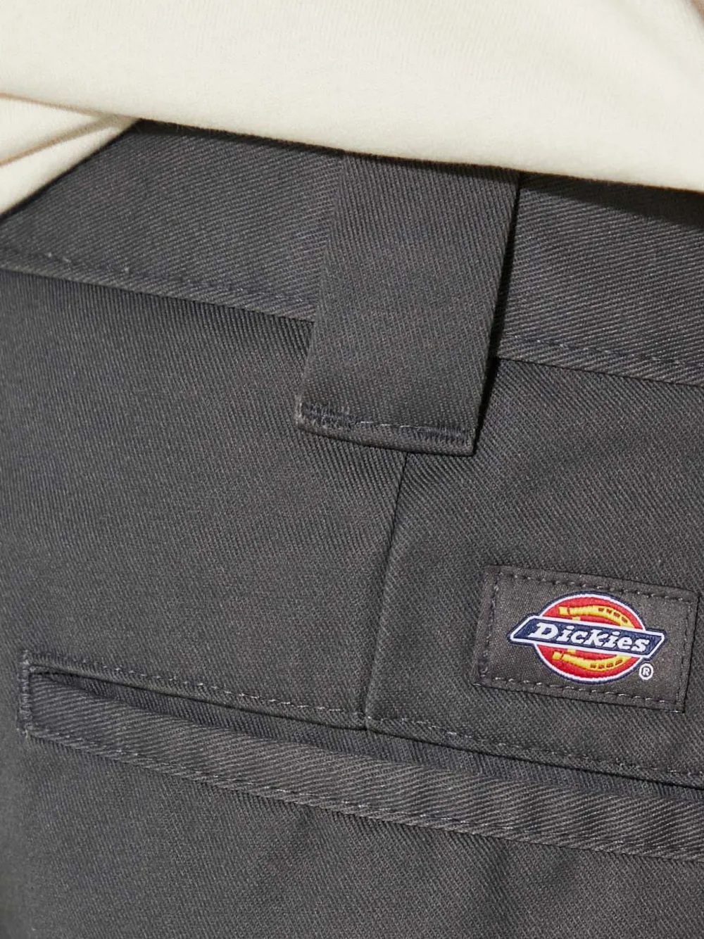 DICKIES logo-patch straight-leg trousers Grijs