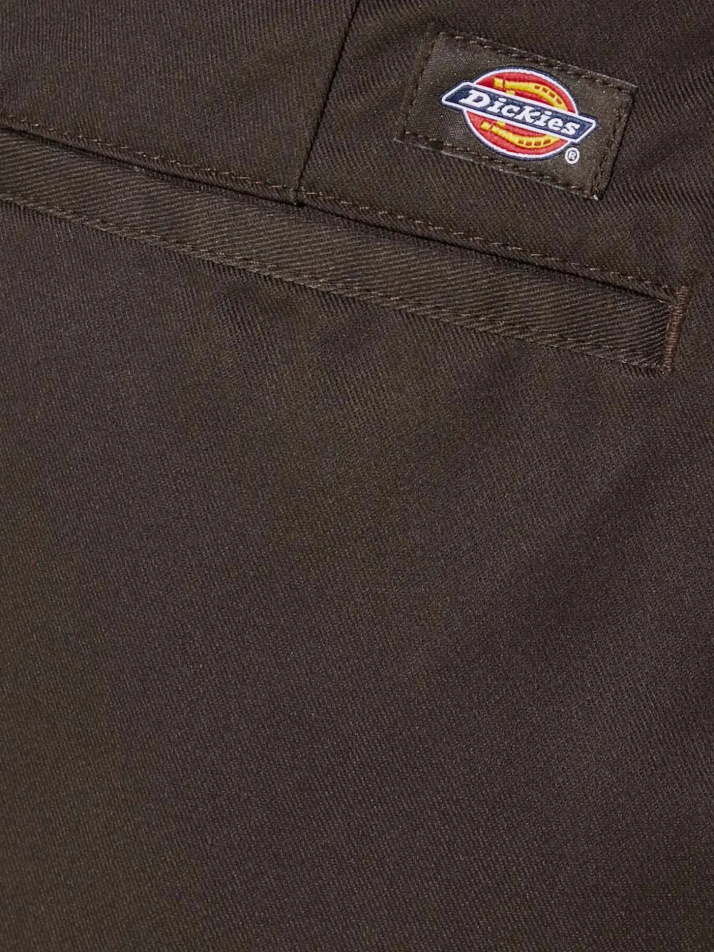 DICKIES 874 straight broek met logo-patch Bruin