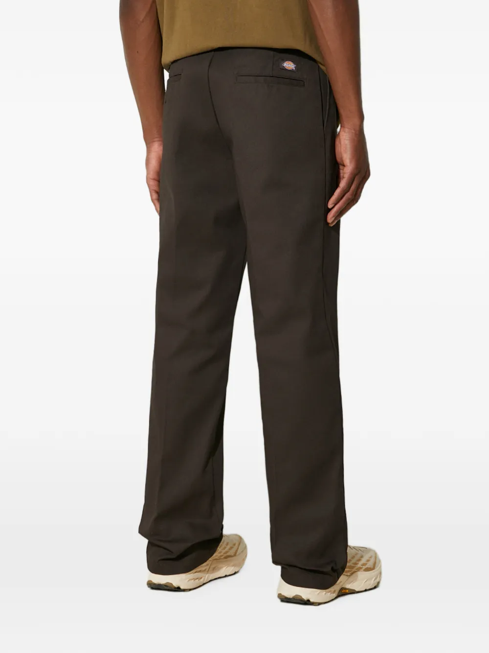 DICKIES 874 straight broek met logo-patch Bruin