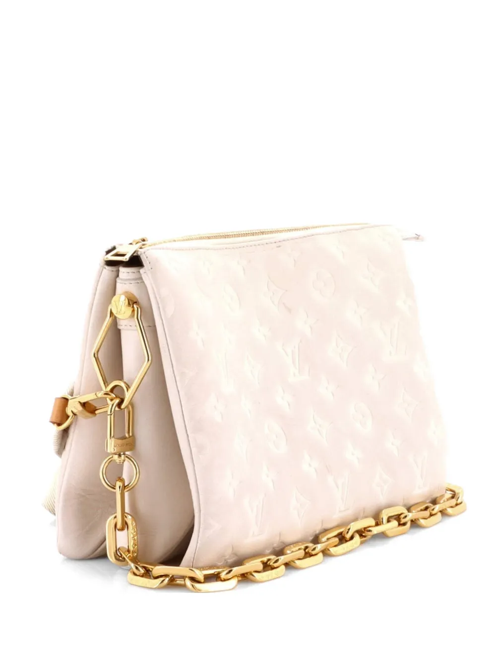 Louis Vuitton Pre-Owned Coussin Bag Monogram Embossed Lambskin PM crossbody bag - Weiß