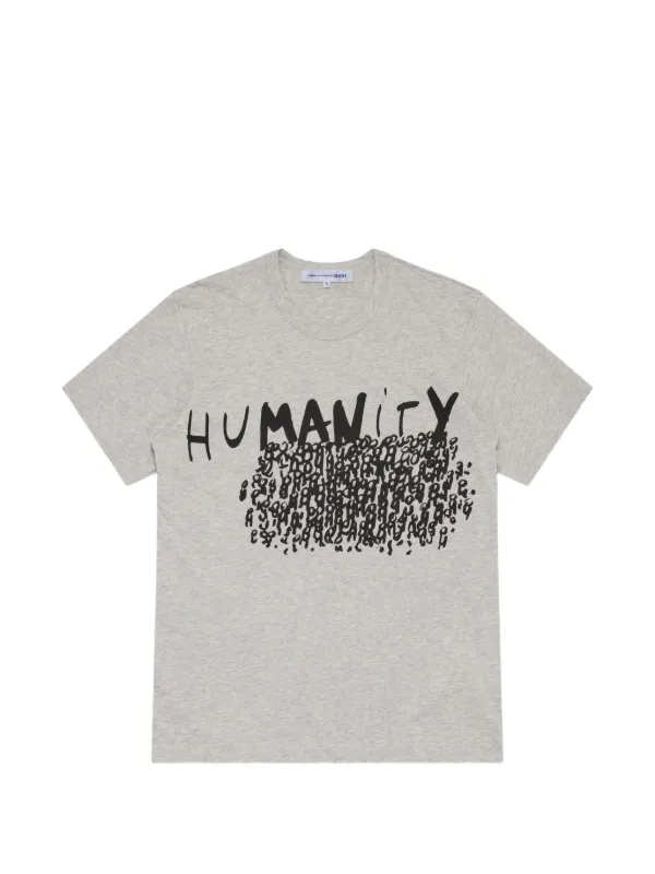 Comme Des Garçons Shirt Humanity T-shirt | Grey | FARFETCH