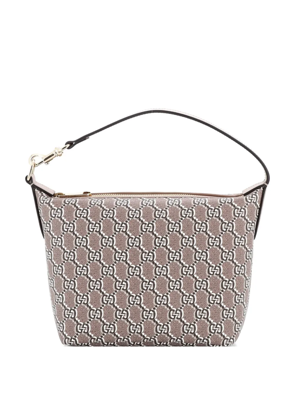 Gucci Pre-Owned Ophidia Zip Shoulder Bag GG Shadow Coated Canvas Super Mini hobo bag - Marrone