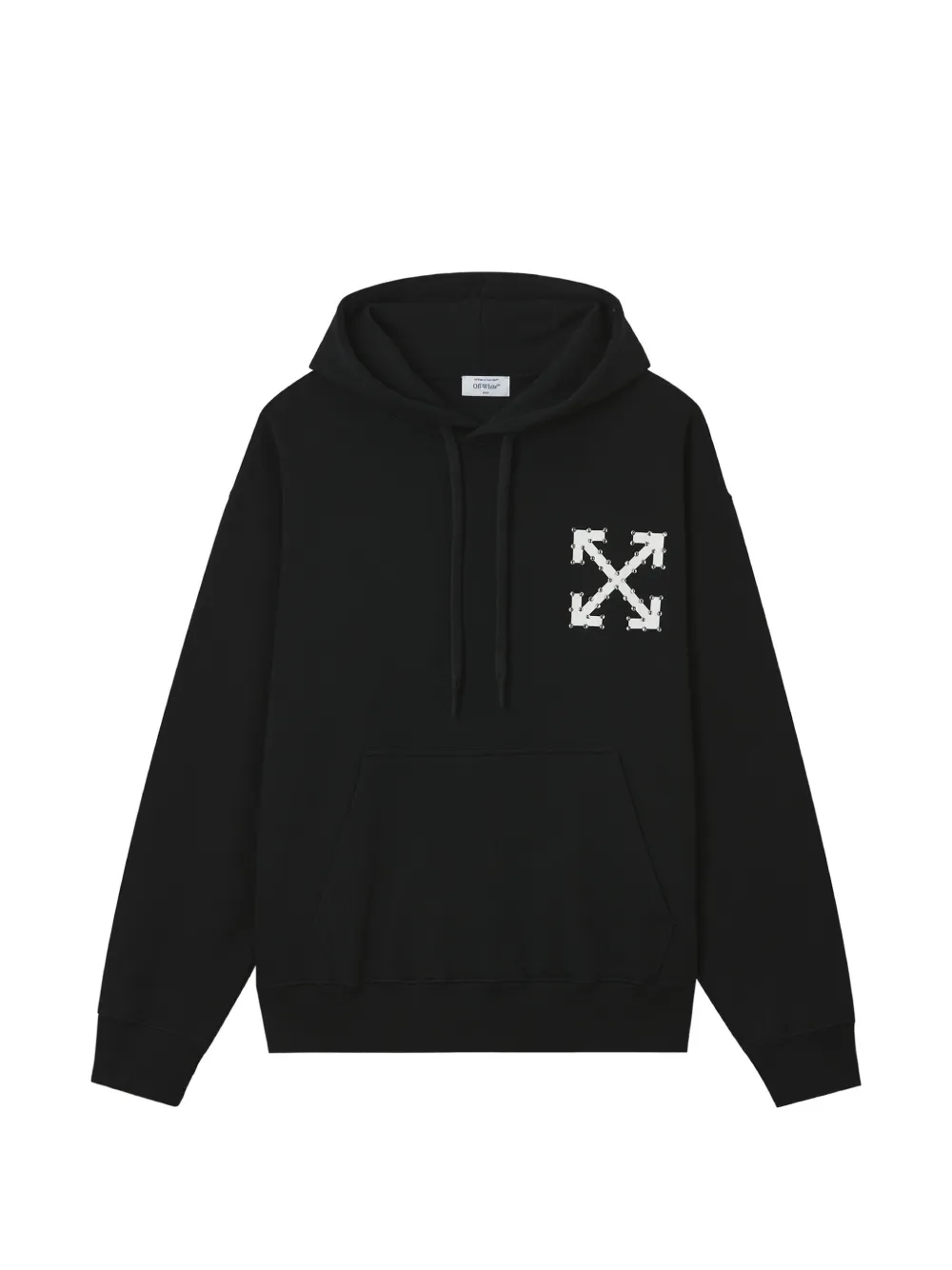 Off-White Arrow-motif cotton hoodie - Black