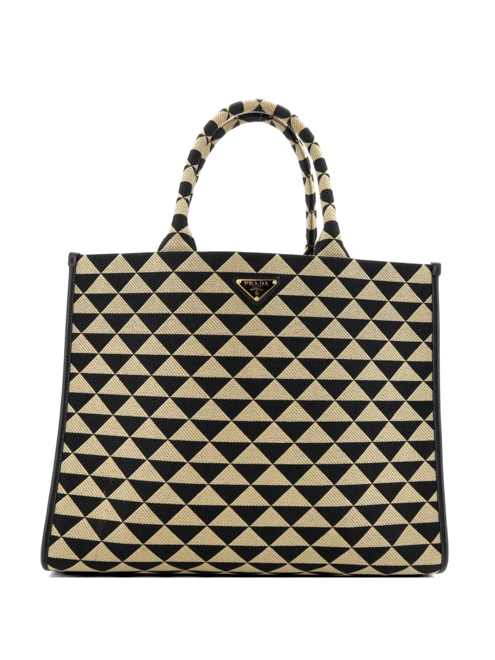 Prada Pre-Owned Symbole Shopper Jacquard Large tote bag - Multicolour