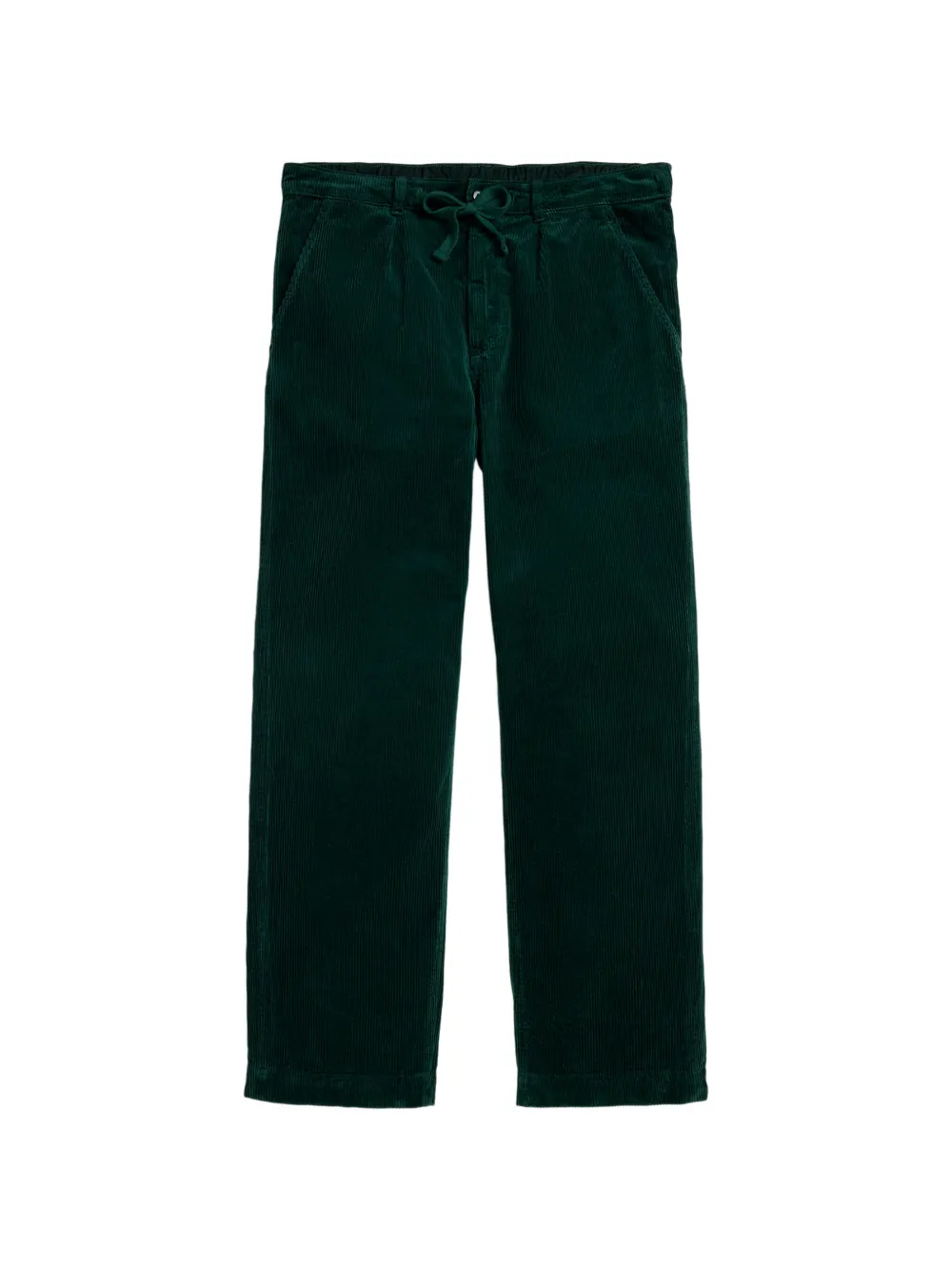 Polo Ralph Lauren pleated corduroy straight-leg trousers - Verde