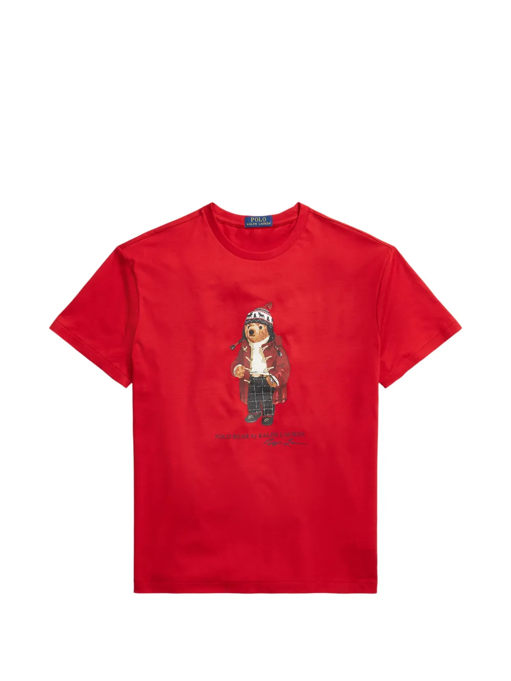 Polo Ralph Lauren bear-print T-shirt - Rosso