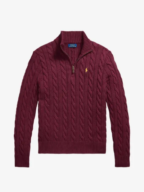 Polo Ralph Lauren cable-knit quarter-zip sweater