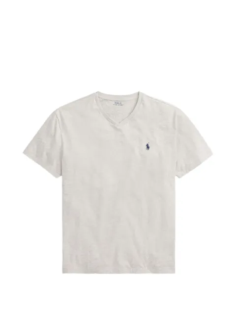Polo Ralph Lauren embroidered-logo V-neck T-shirt