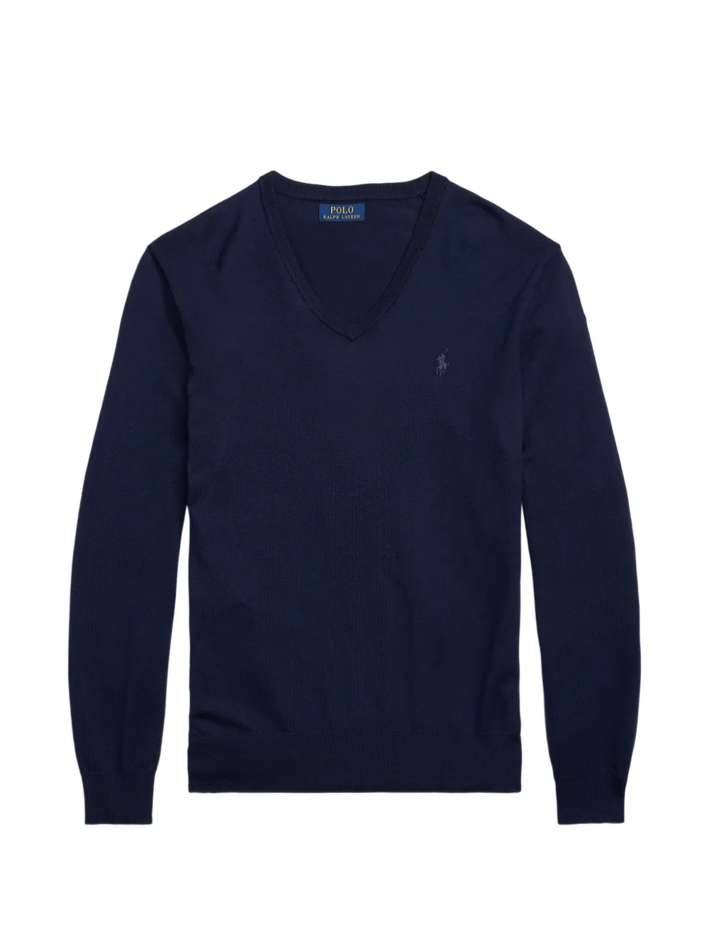 Polo Ralph Lauren logo-embroidered V-neck sweater - Blau
