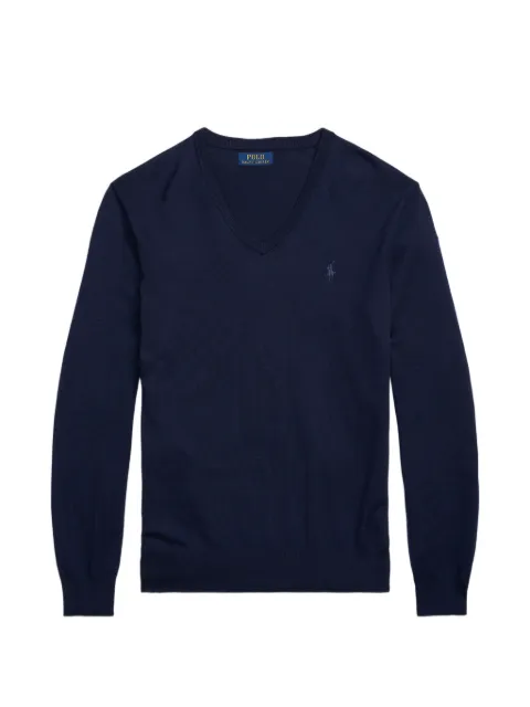 Polo Ralph Lauren logo-embroidered V-neck sweater