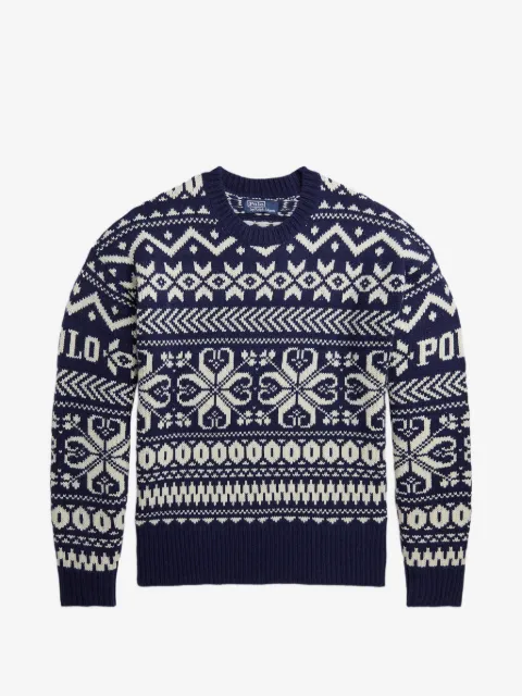 Polo Ralph Lauren Fair Isle logo-intarsia sweater