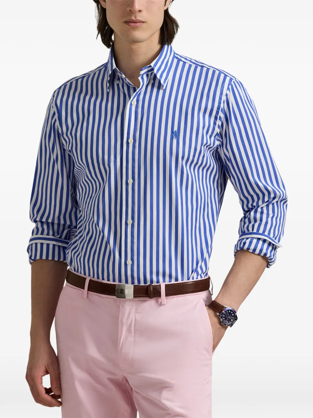 Polo Ralph Lauren Gestreept overhemd Blauw