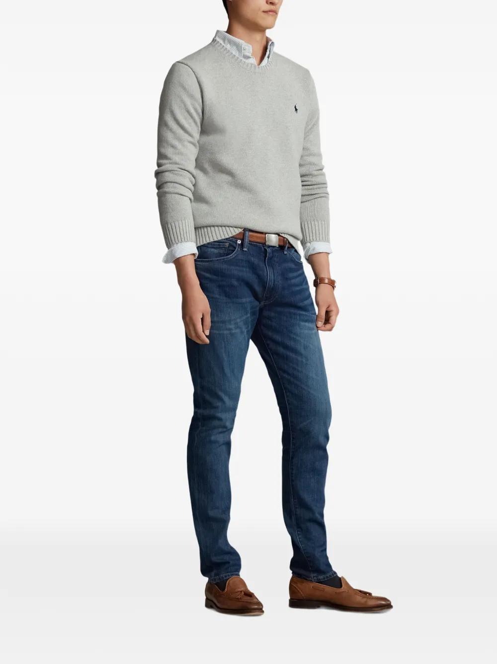 Polo Ralph Lauren Trui met geborduurd logo Grijs