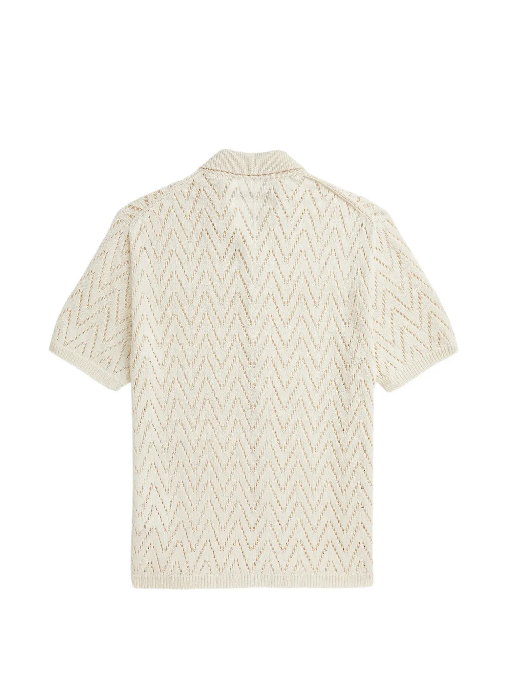 Ralph Lauren Purple Label Opengebreid overhemd Beige