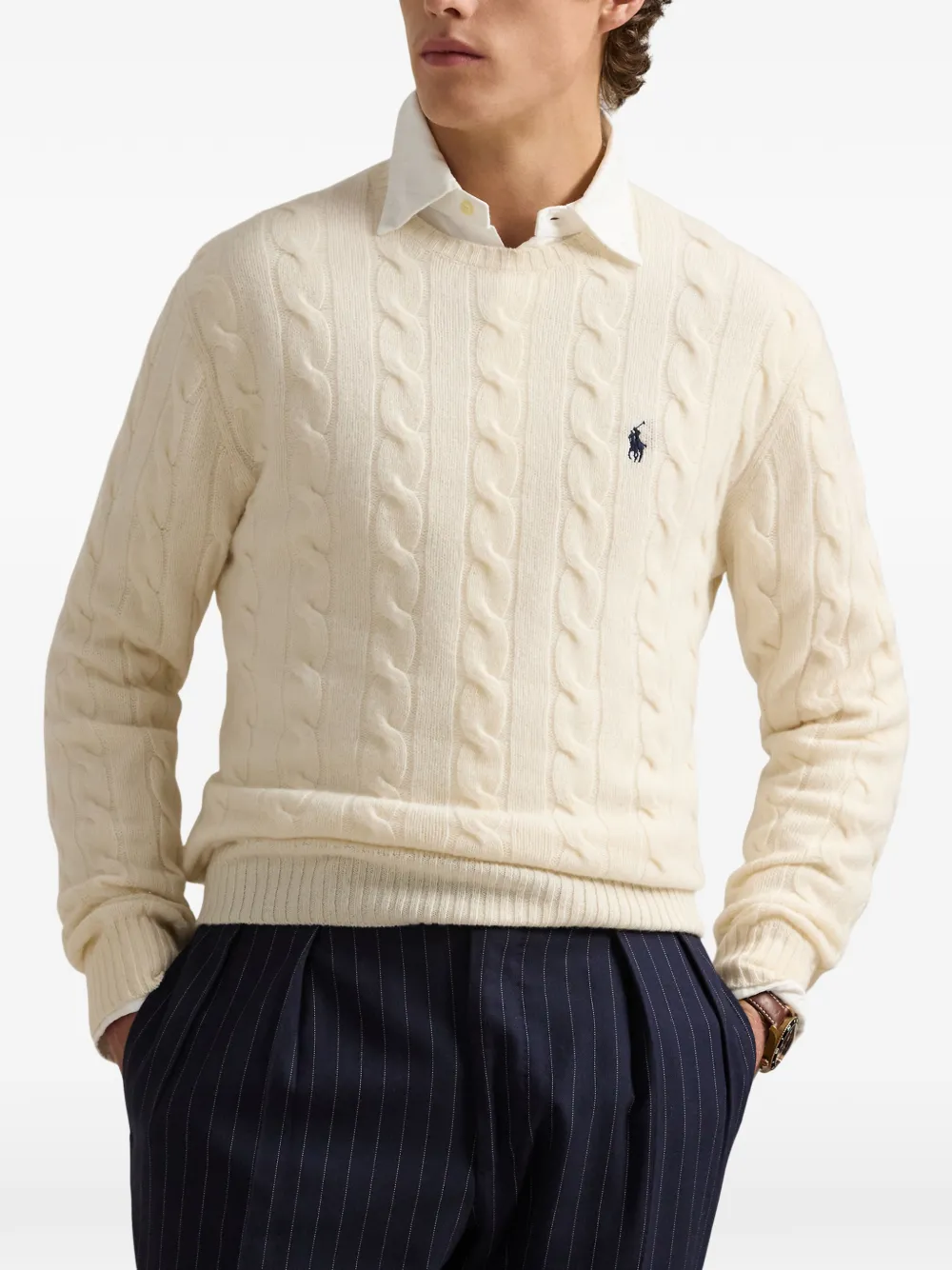 Polo Ralph Lauren Kabelgebreide trui Beige