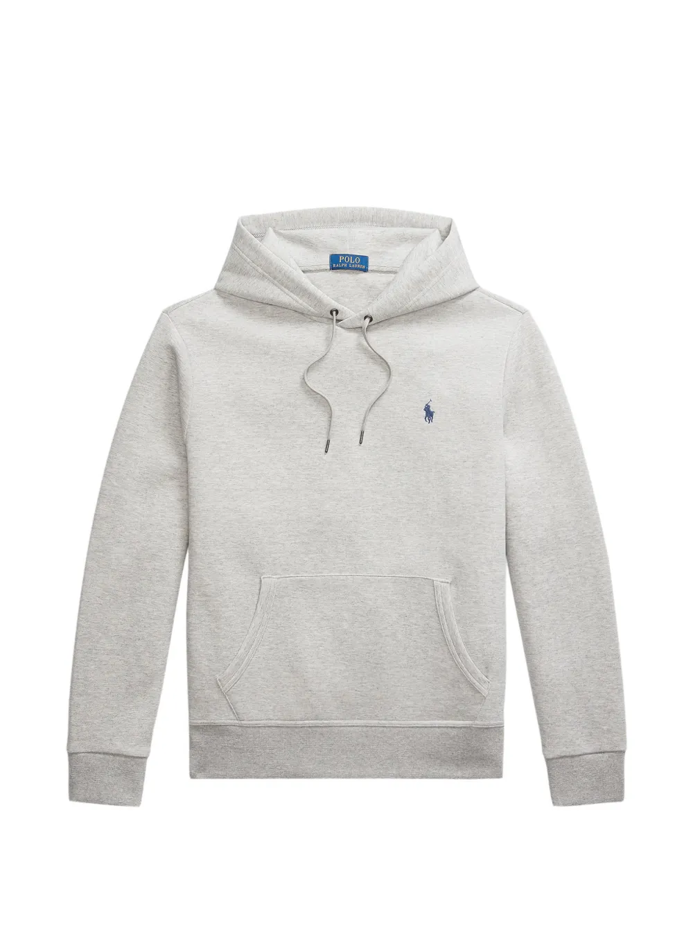 Polo Ralph Lauren logo-embroidered drawstring hoodie - Grigio