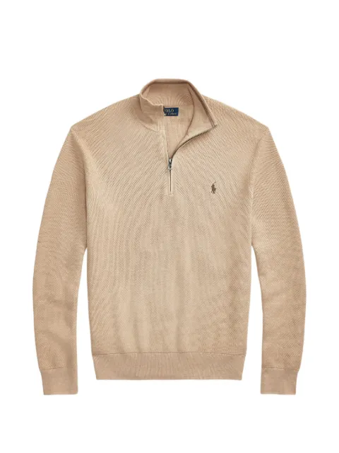 Polo Ralph Lauren quarter-zip embroidered-logo sweater