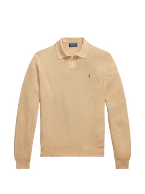 Polo Ralph Lauren quarter-zip embroidered-logo Sweater | Neutrals