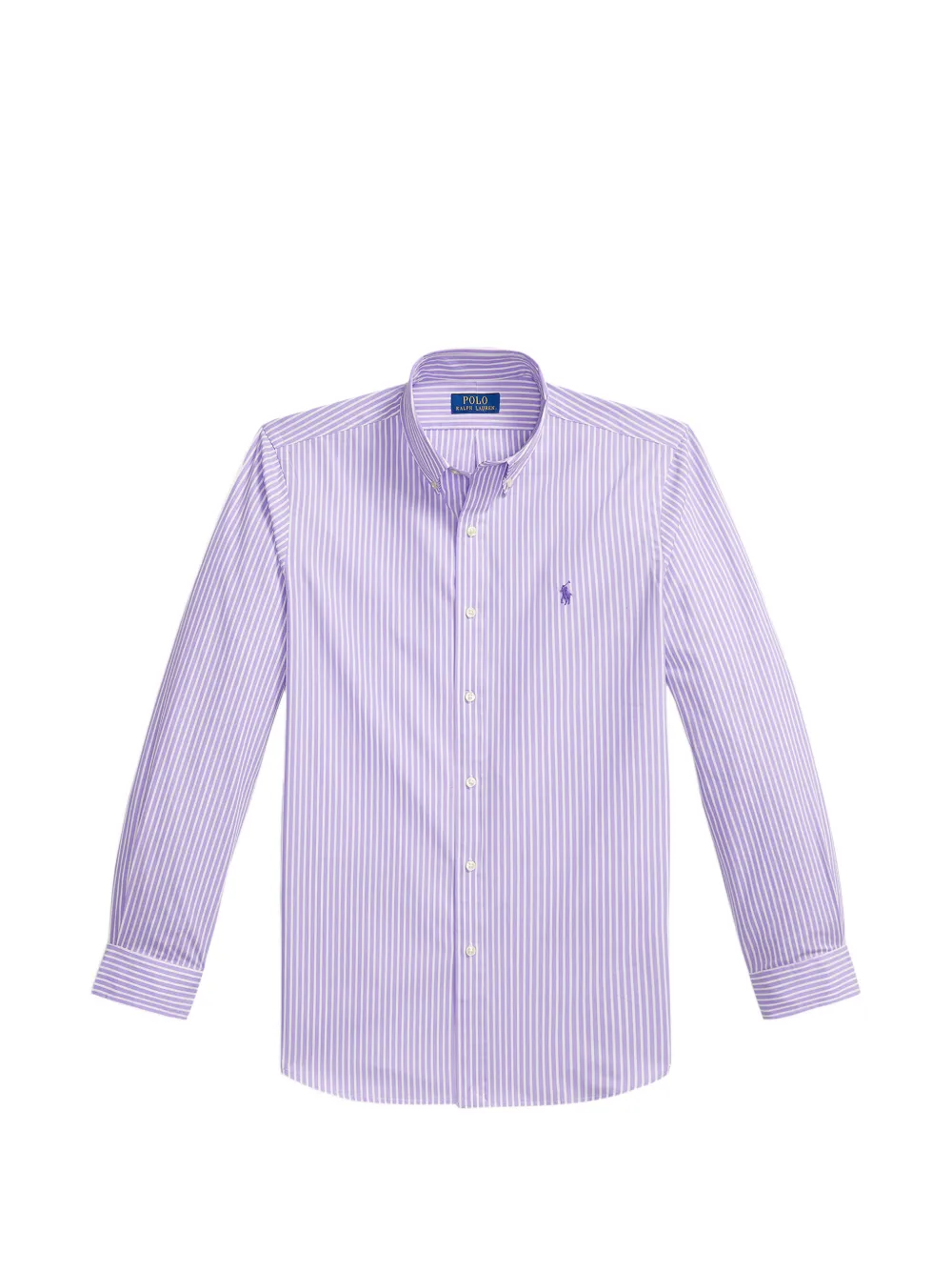 Polo Ralph Lauren striped embroidered-logo shirt - Violett