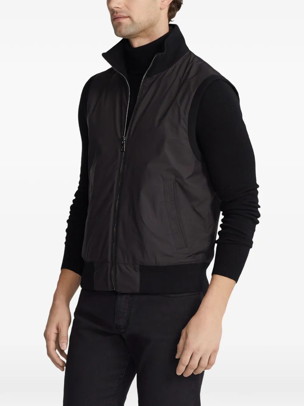 Polo Ralph Lauren Omkeerbare bodywarmer met geborduurd logo Zwart