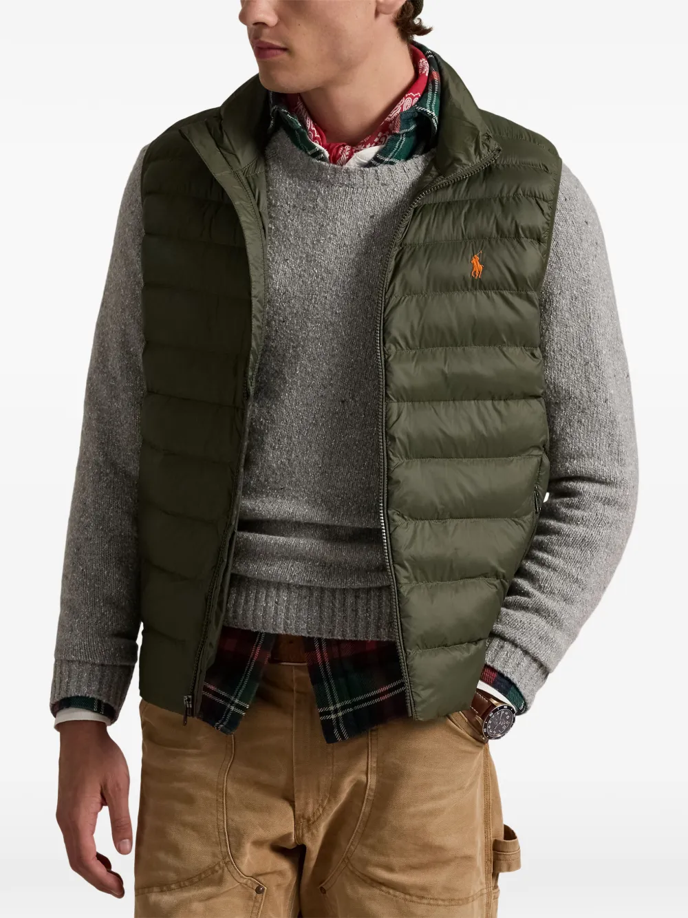 Polo Ralph Lauren Bodywarmer met rits Groen