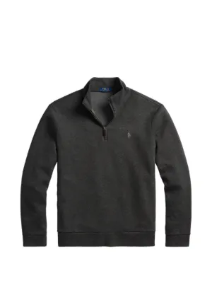 Polo Ralph Lauren logo-embroidered quarter-zip Pullover | Black