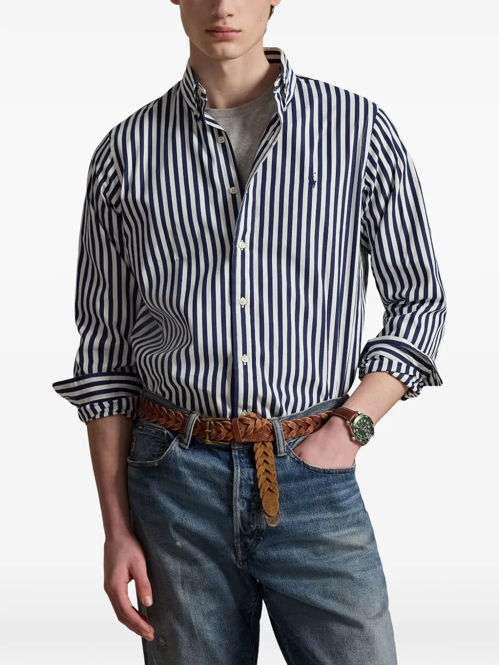 Polo Ralph Lauren Gestreept overhemd Blauw