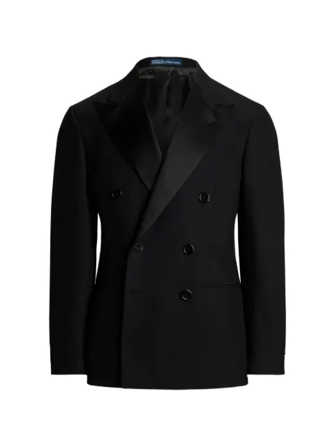 Polo Ralph Lauren double-breasted satin-lapel jacket