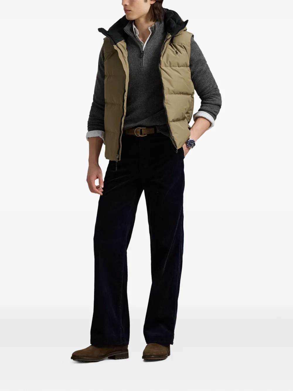 Polo Ralph Lauren Bodywarmer met capuchon Bruin