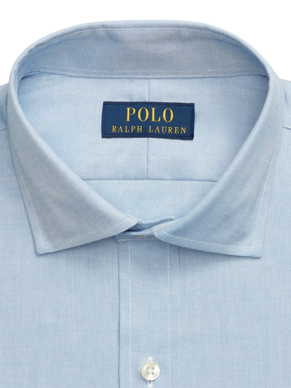 Polo Ralph Lauren Katoenen overhemd met geborduurd logo Blauw