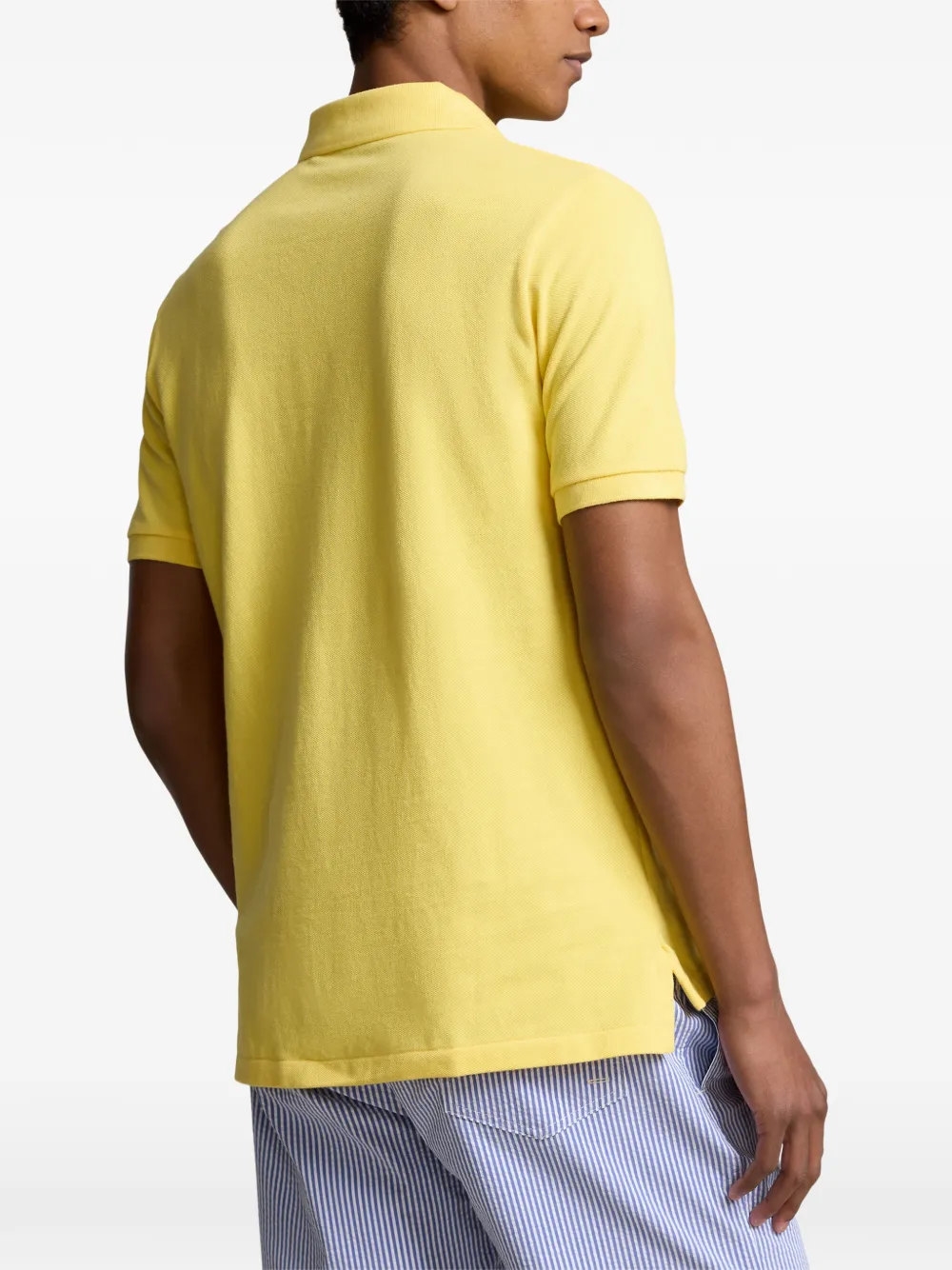 Polo Ralph Lauren Katoenen poloshirt met geborduurd logo Geel