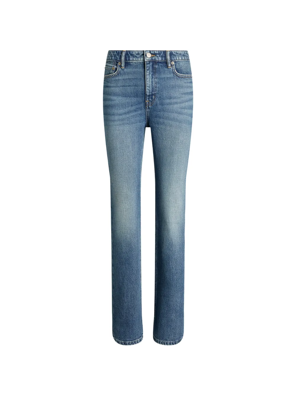 Lauren Ralph Lauren faded whiskered jeans - Blu
