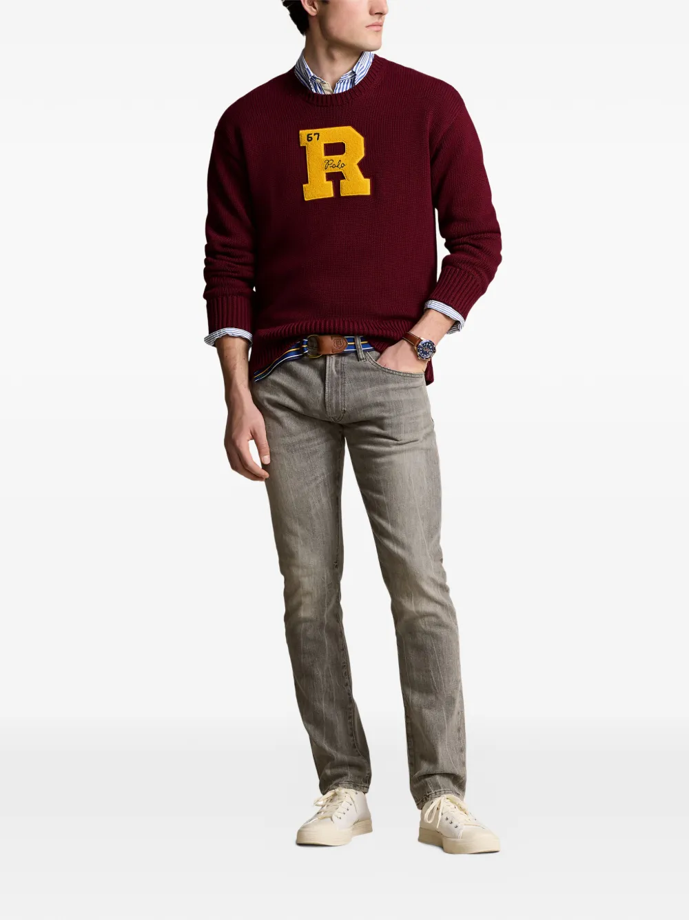 Polo Ralph Lauren Slim-fit denim met vijf zakken Grijs