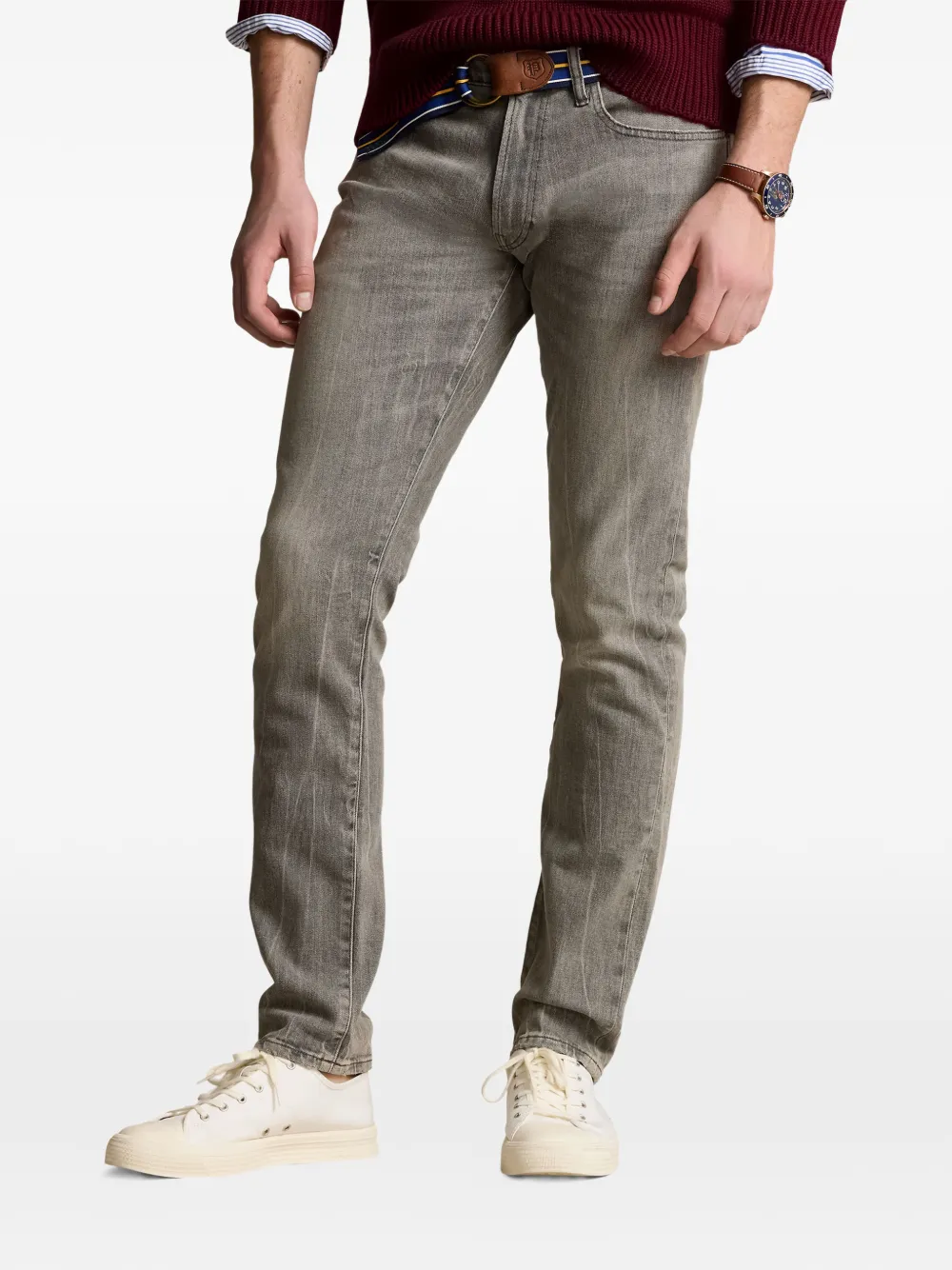 Polo Ralph Lauren Slim-fit denim met vijf zakken Grijs