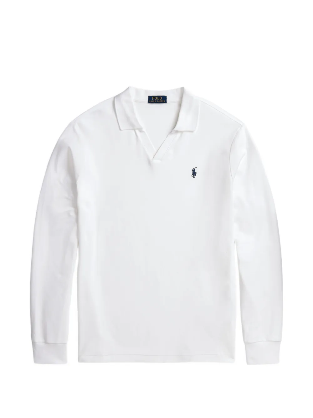 Polo Ralph Lauren logo-embroidered long-sleeve T-shirt - Bianco
