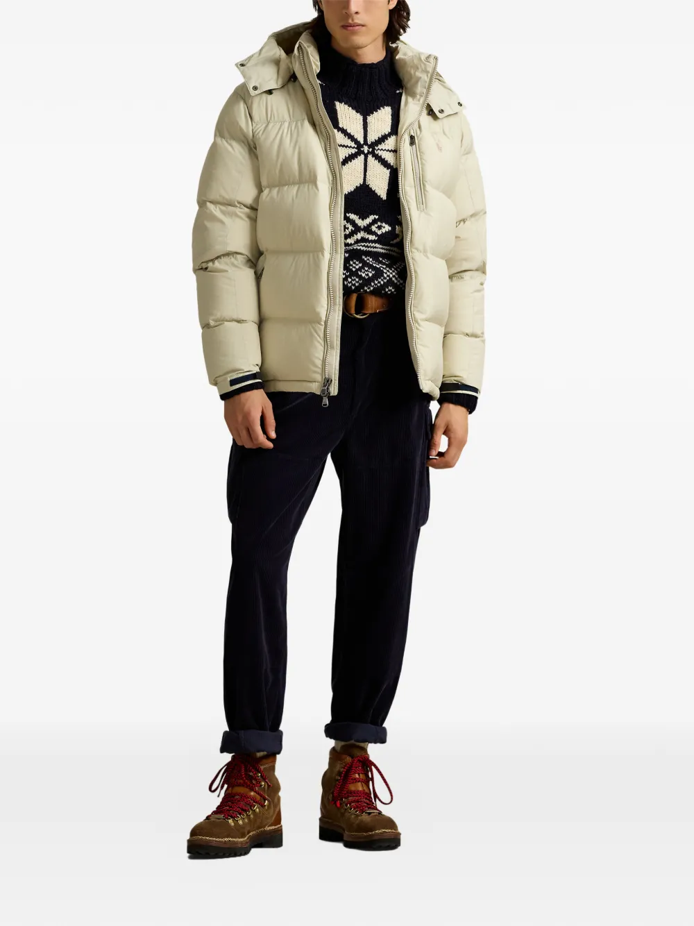 Polo Ralph Lauren Gevoerd jack met capuchon Beige